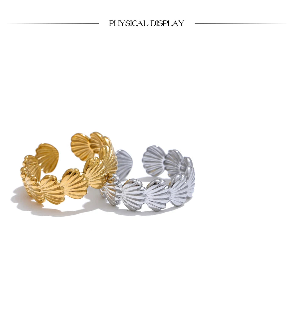 Golden Shell Ring