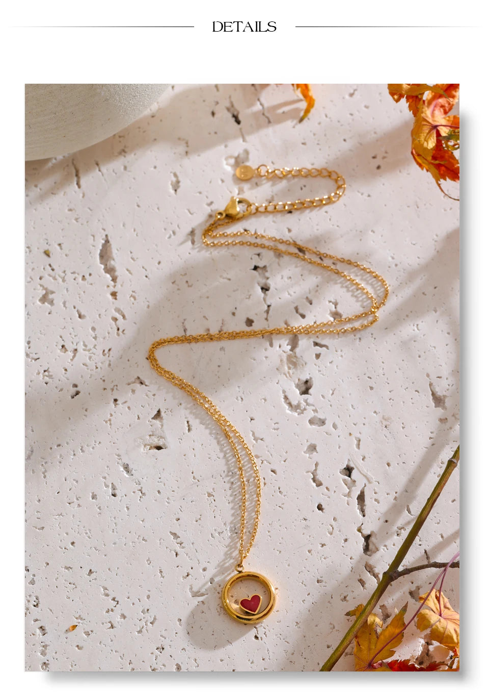 Mini Stone Pendant Necklace