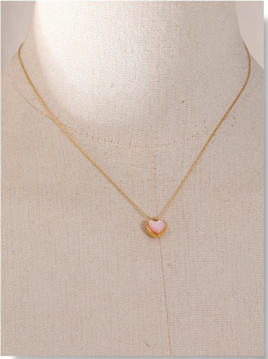 Blush Heart Pendant