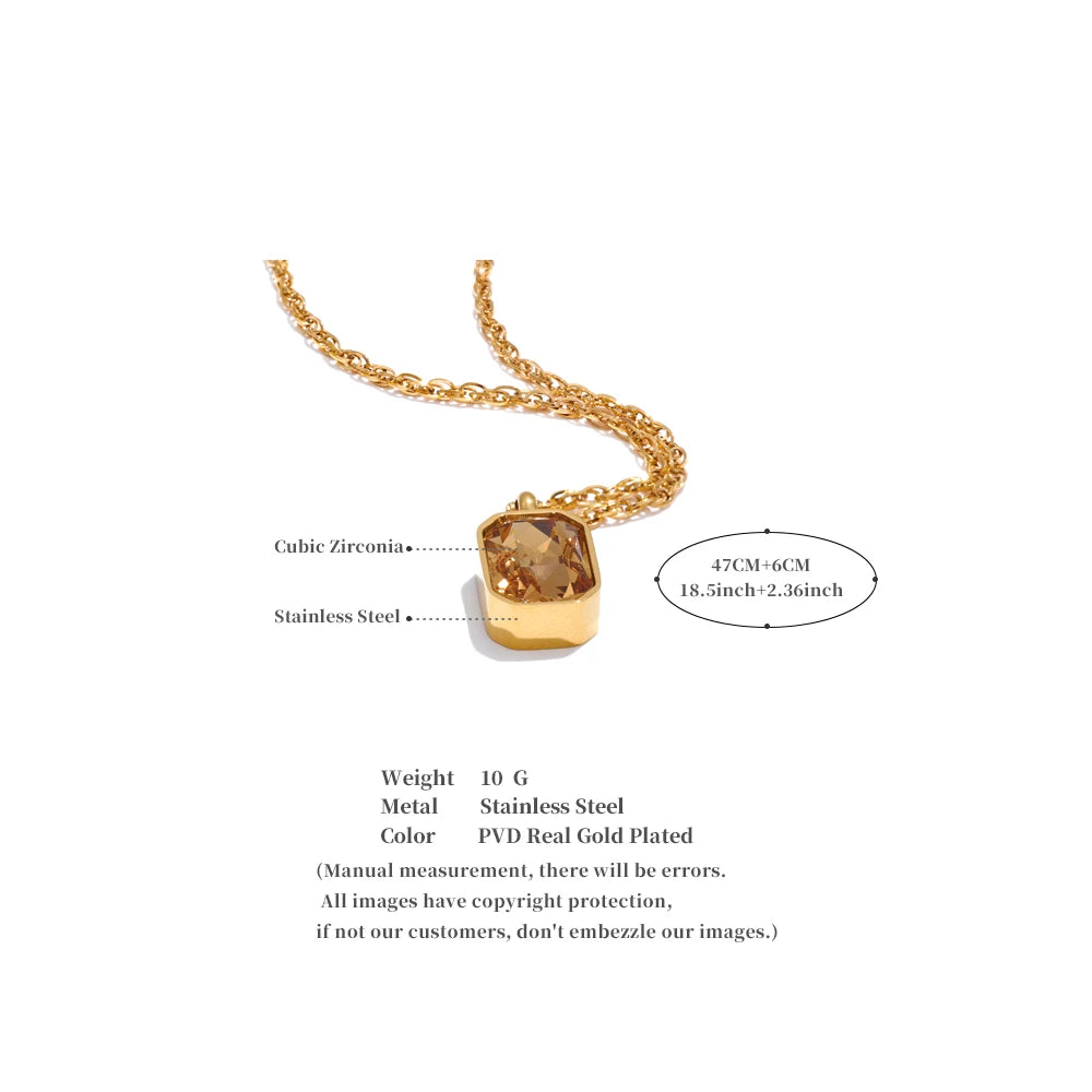 Smoky Cushion Pendant