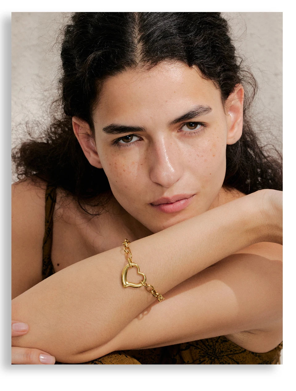Chunky Chain Heart Bracelet