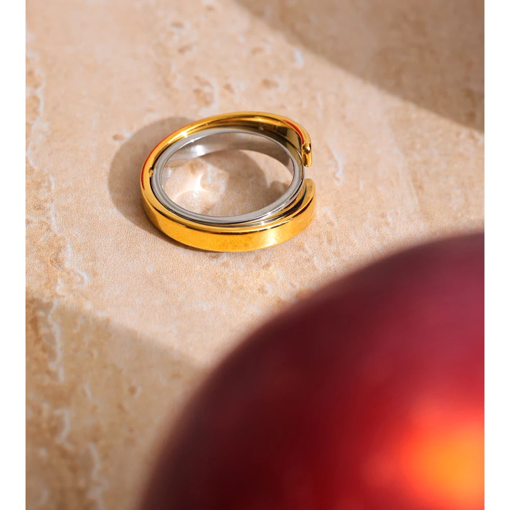 Dual-Tone Open Ring