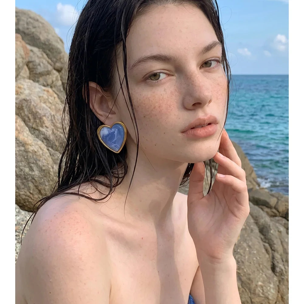 Heart Stud Earrings
