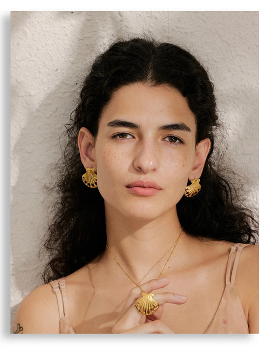 Golden Seashell Duo Set