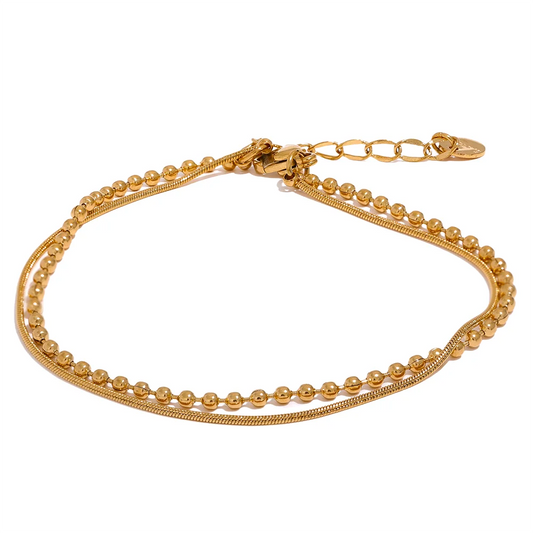 Unisex Golden Link Bracelet