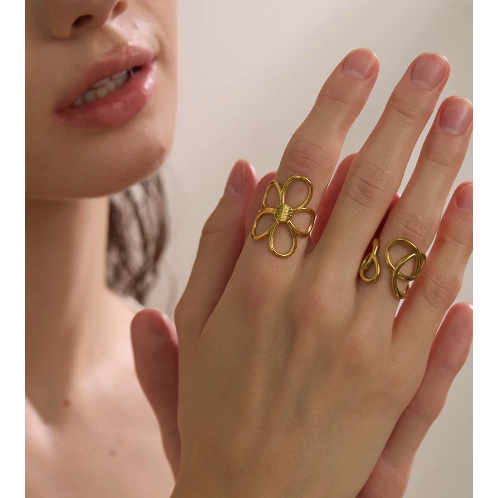 Double Flower Rings