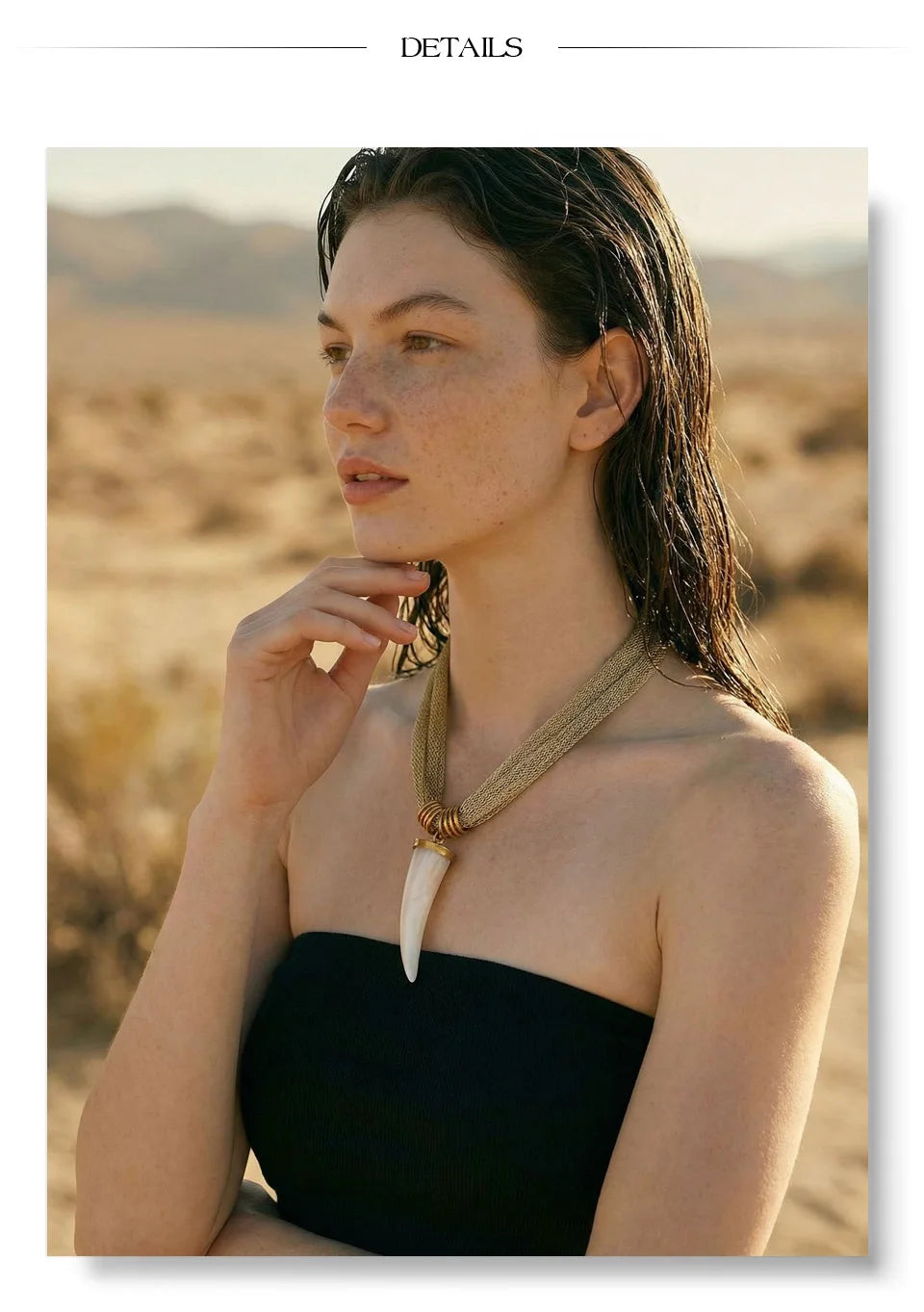 Ivory Horn Necklace