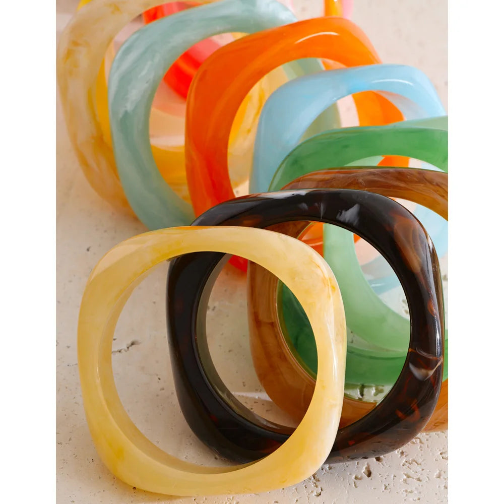 Ocean Mist Resin Bangle