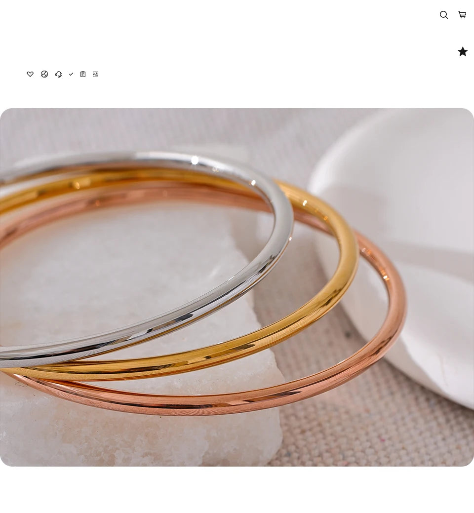Rose Gold Slim Bangle