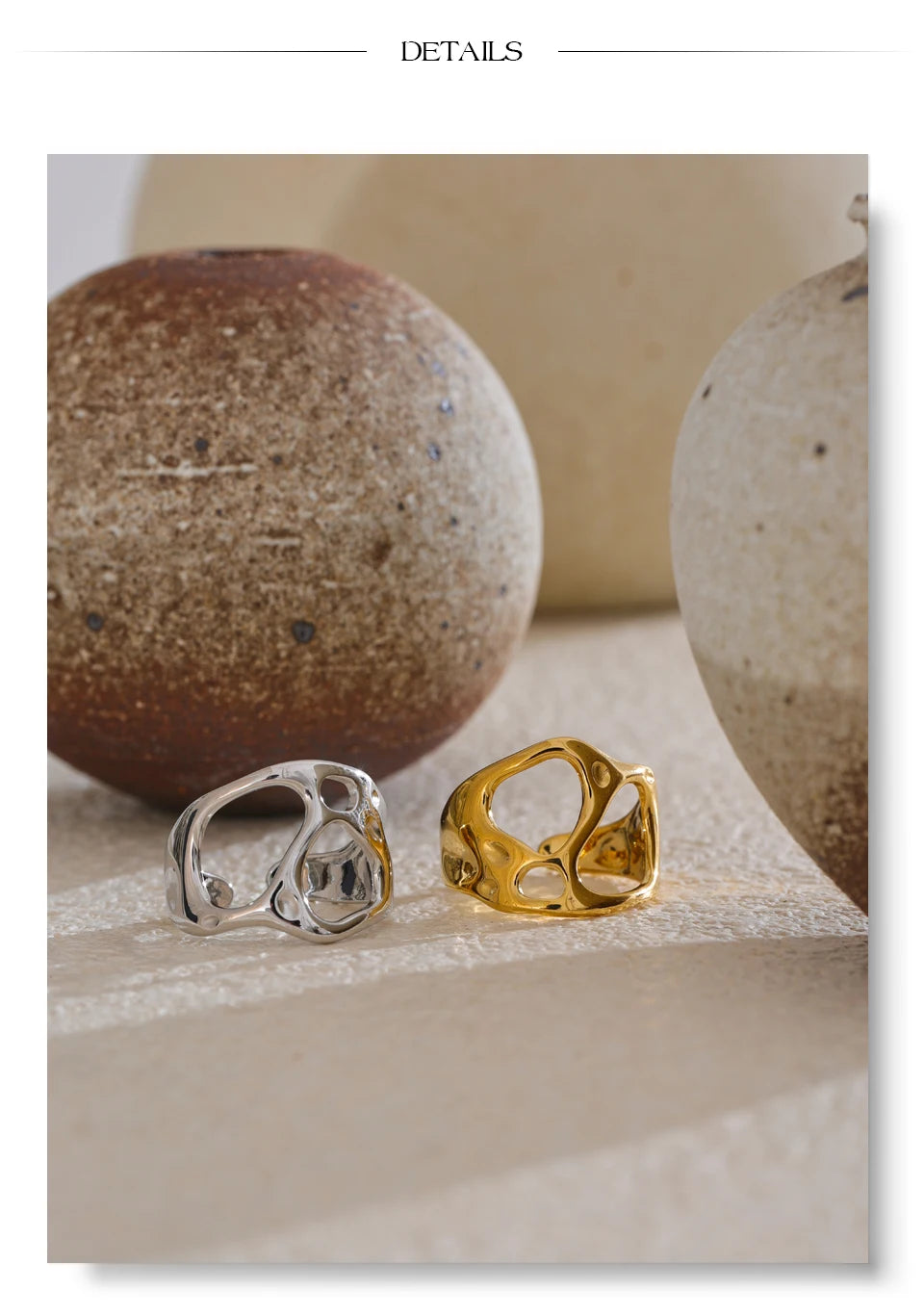 Organic Open Gold Ring