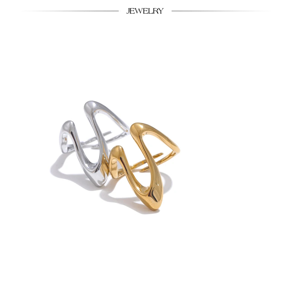 Fluid Wave Ring