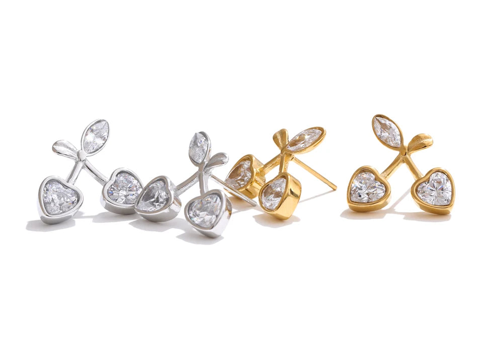 The Blooming Crystal Studs