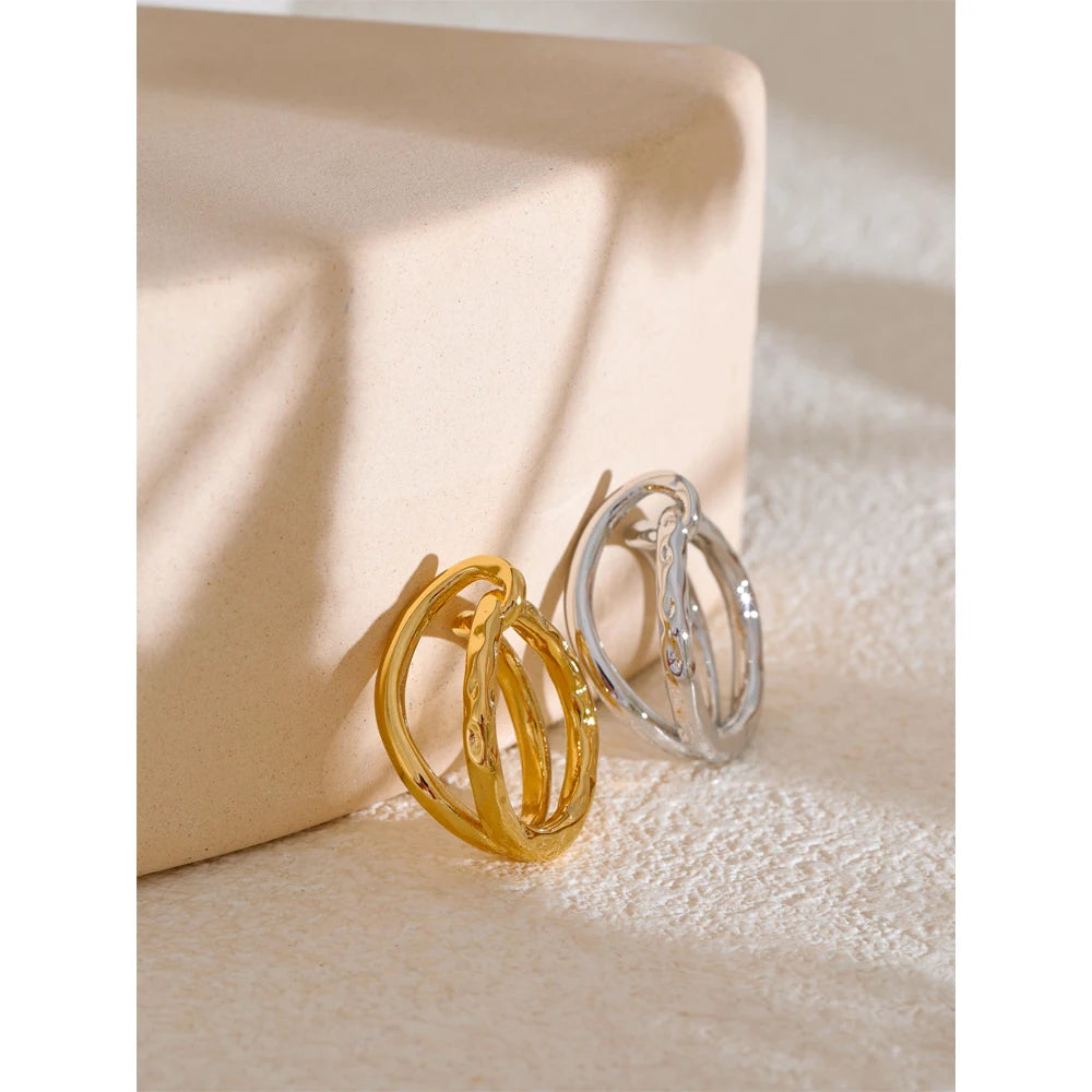 Bold Geometric Gold Ring