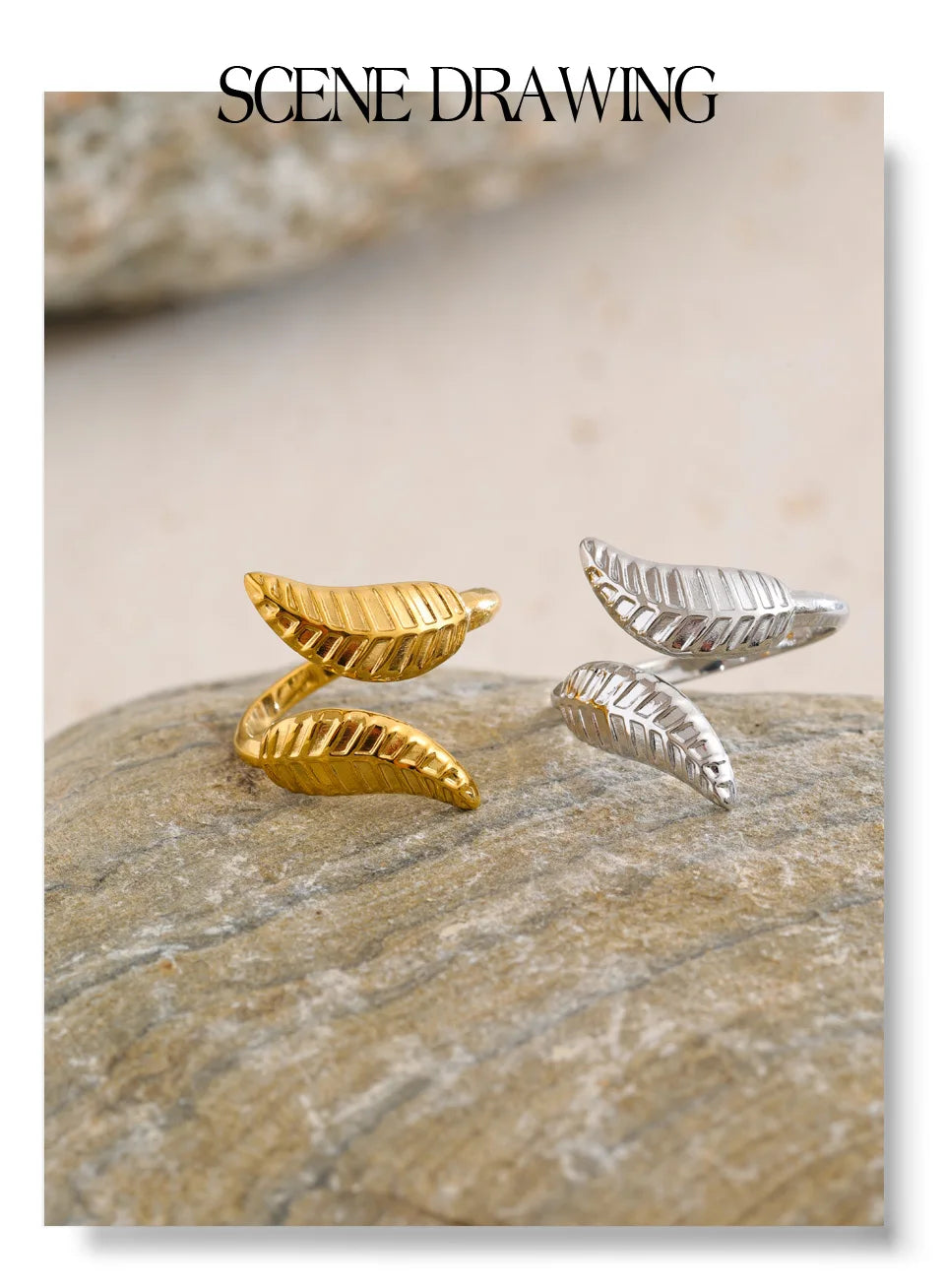 Golden Leaf Ring