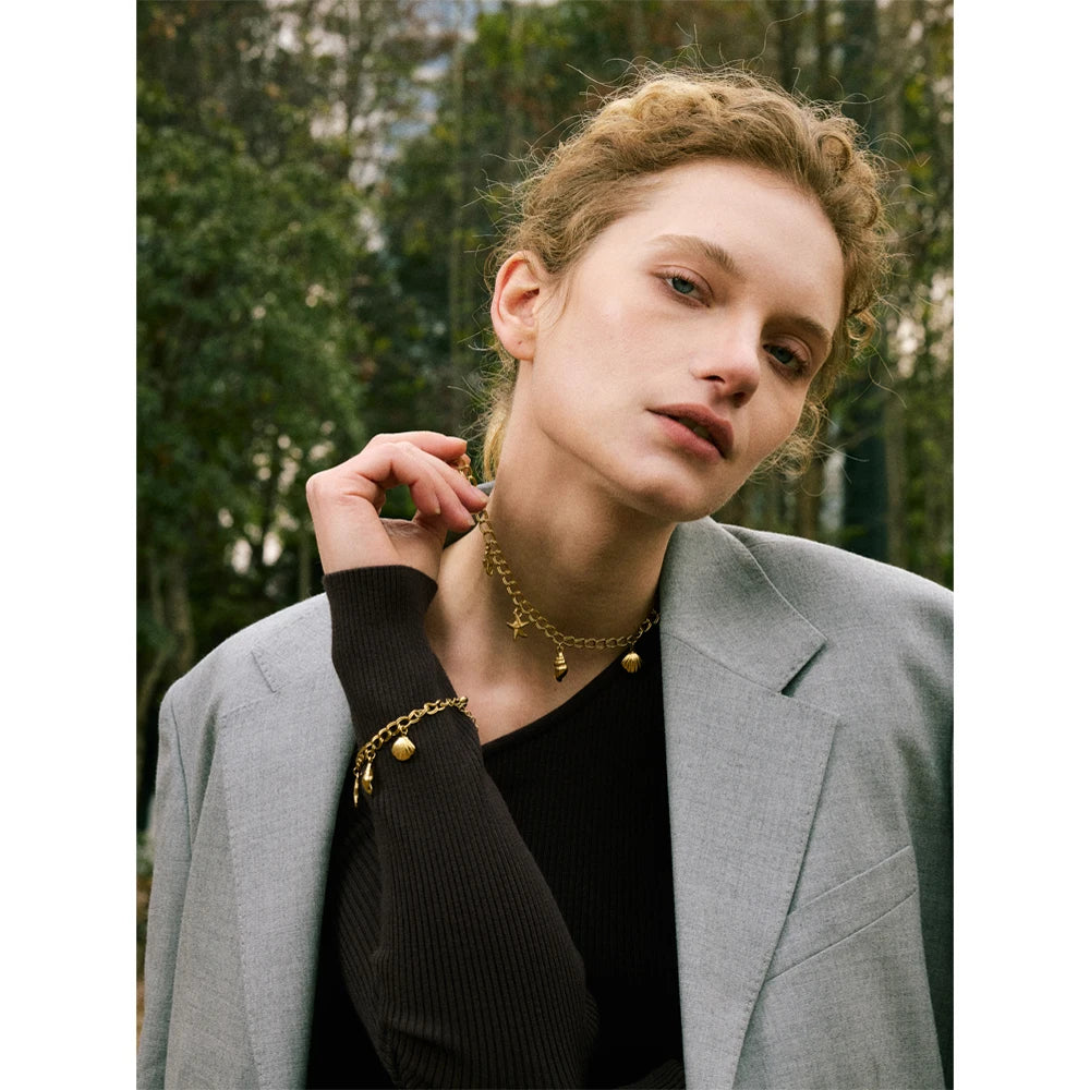 Celestial Charm Bracelet & Necklace Set