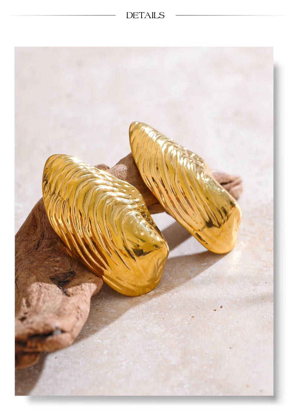 Golden Shell Studs