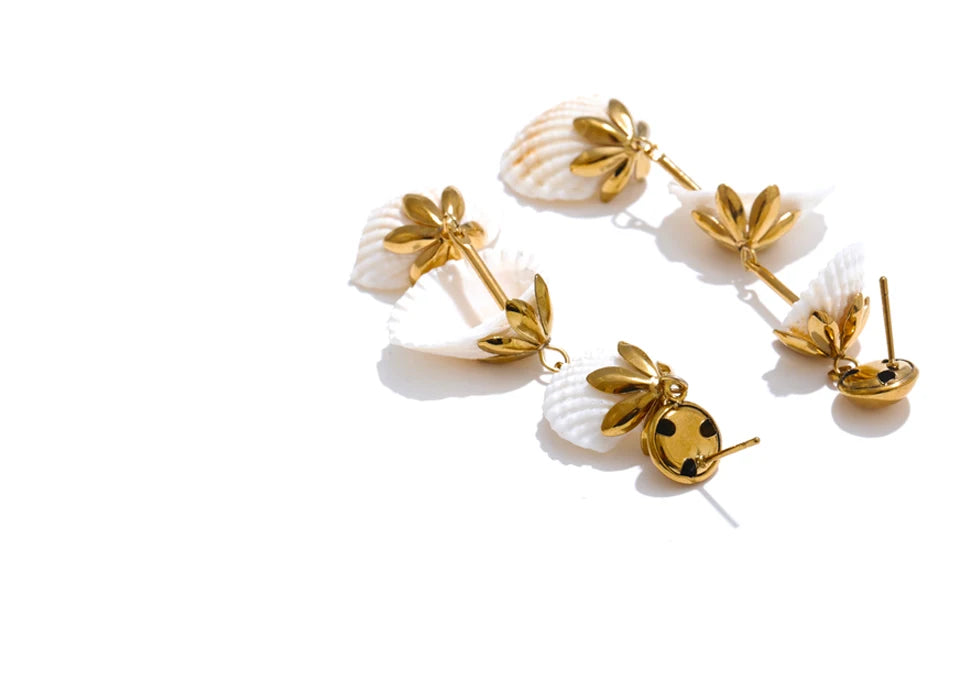 Cascading Shell Earrings
