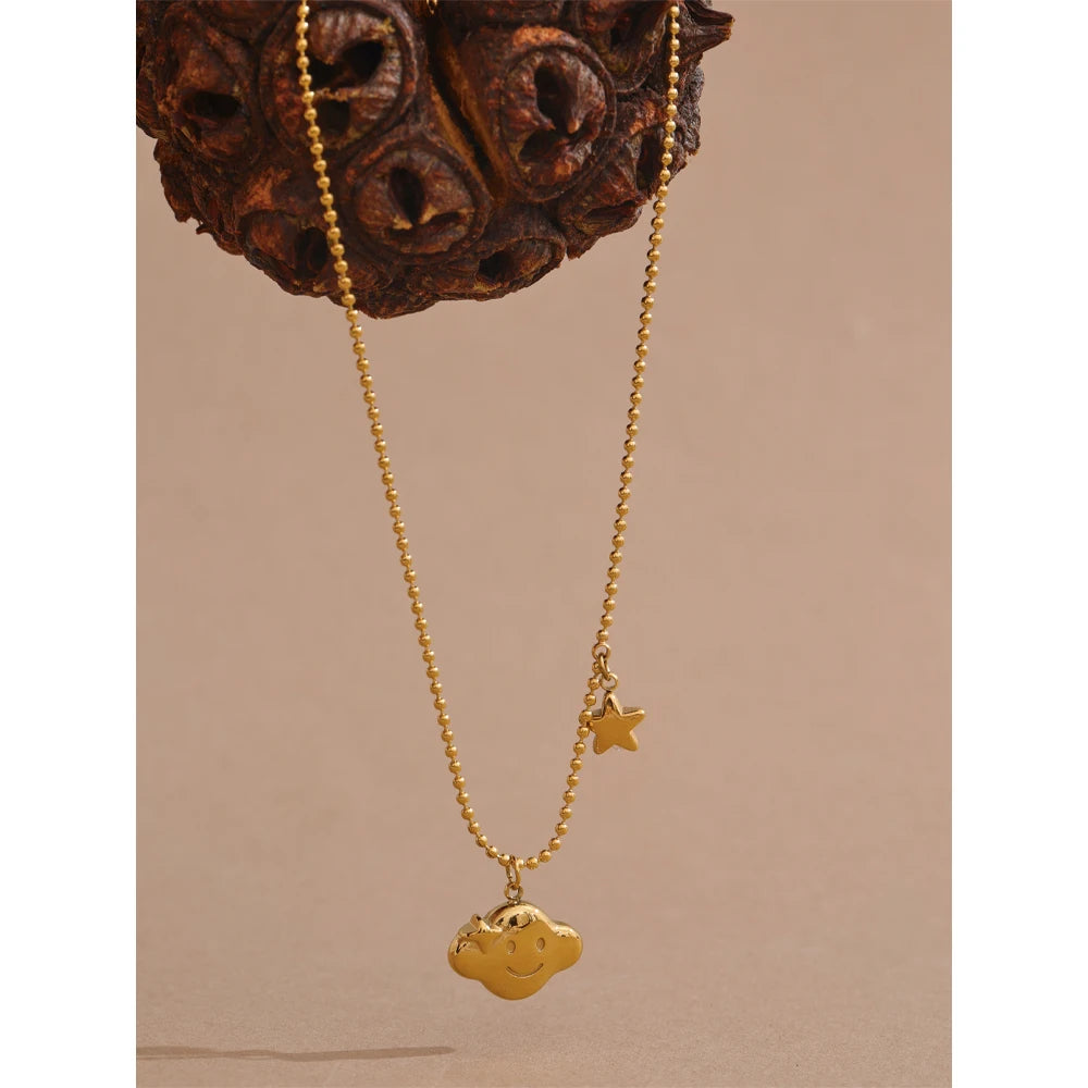 Cloud & Star Necklace