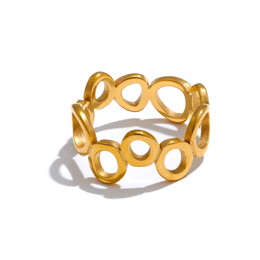 Sculpted Circle Ring