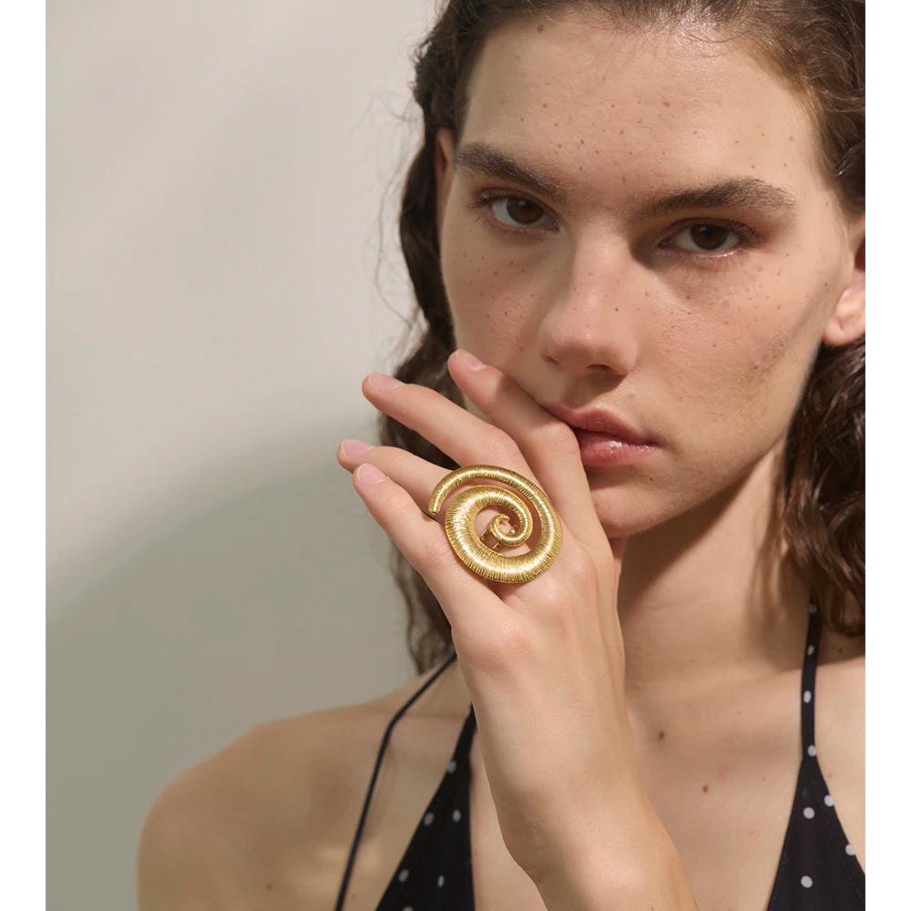 Spiral Statement Ring