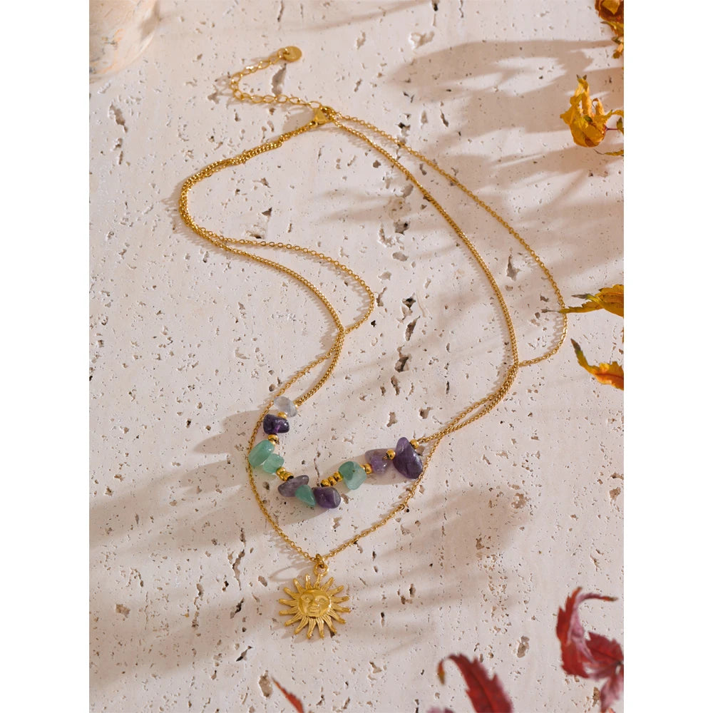 Double-Layer Pastel Necklace