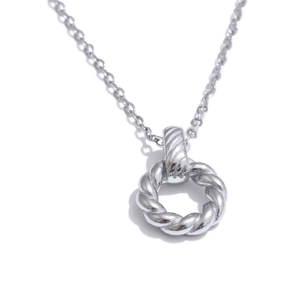 Braided Knot Pendant Necklace