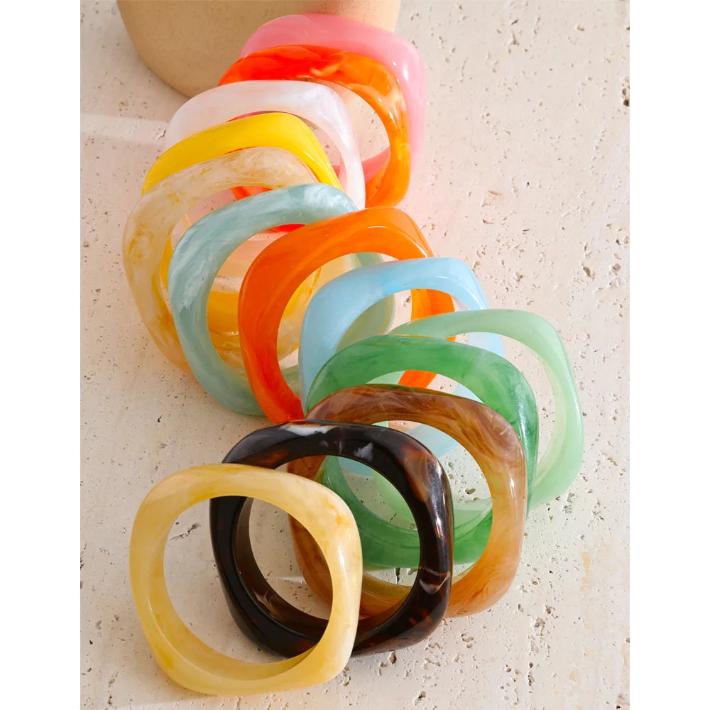 Ocean Mist Resin Bangle
