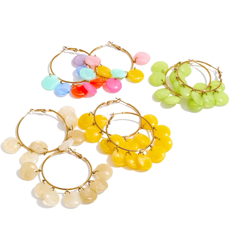 Confetti Hoop Earrings