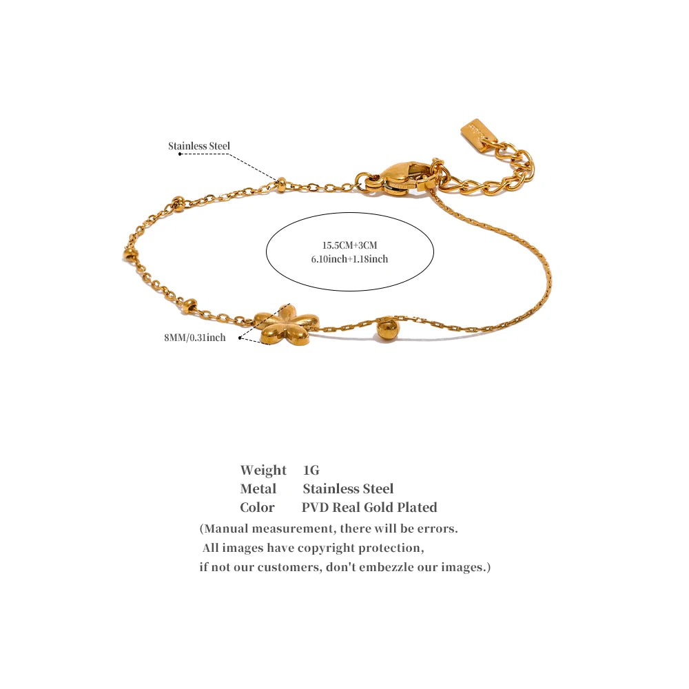 Floral Charm Bracelet