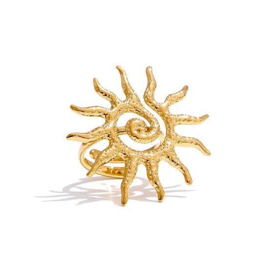 Sun Spiral Ring