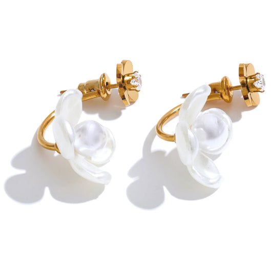 White Rose Studs