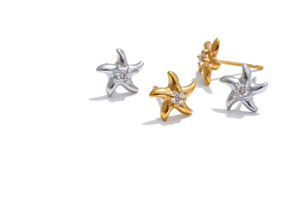 Starfish Spark Earrings