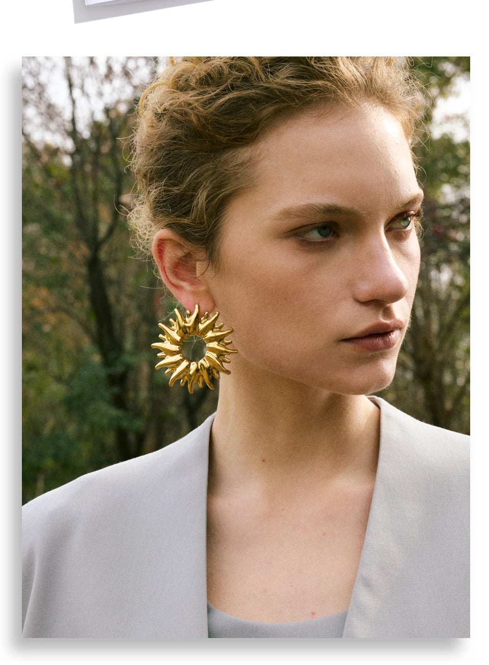 Golden Sunburst Earrings
