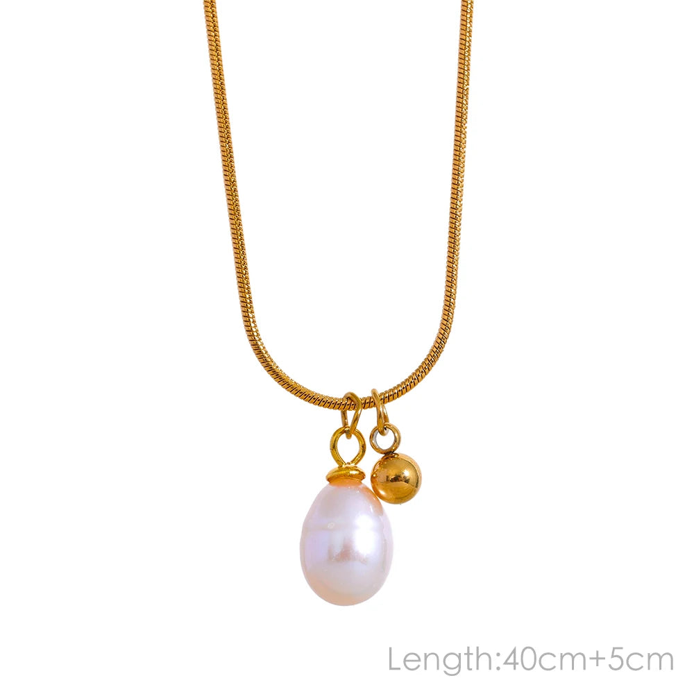 Radiant Freshwater Pearl Pendant Necklace