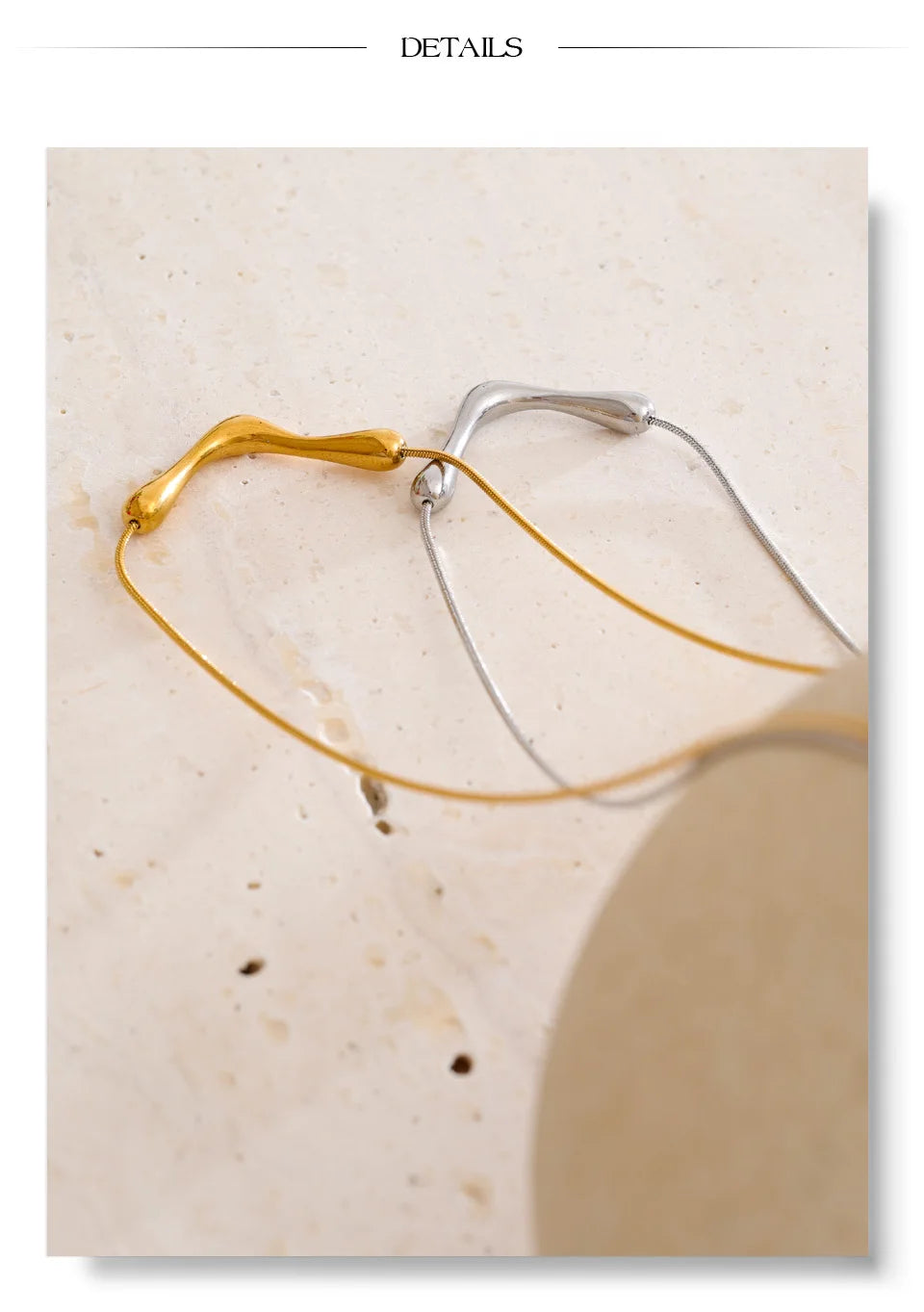 Sculpted Wave Necklace
