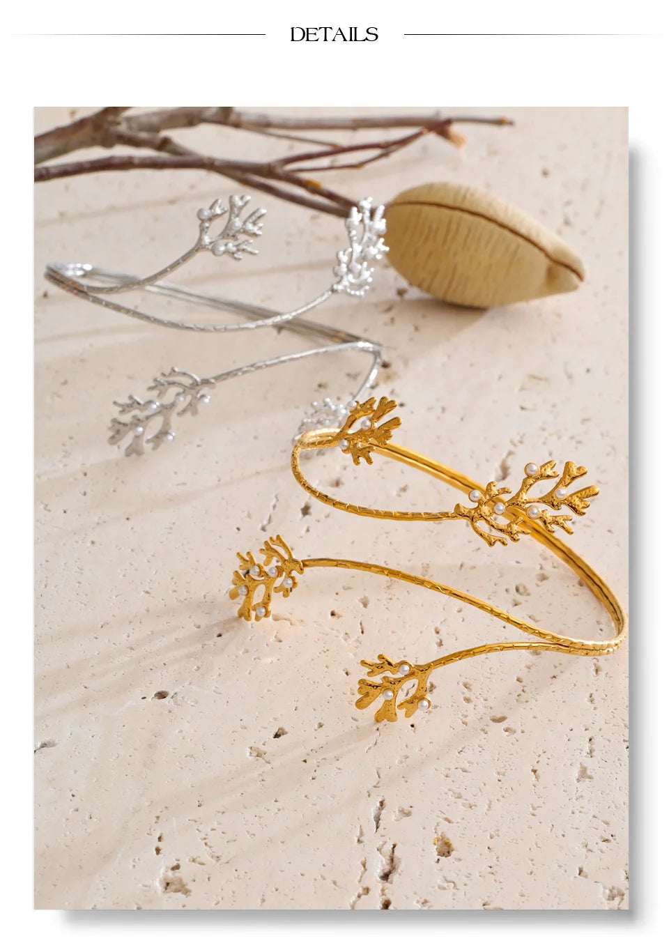 Coral Branch Arm Cuff
