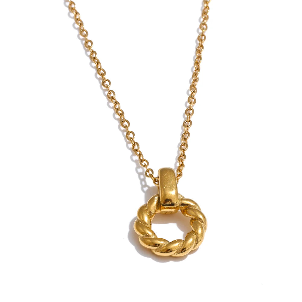 Braided Knot Pendant Necklace