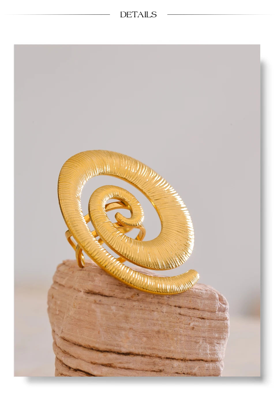 Spiral Statement Ring