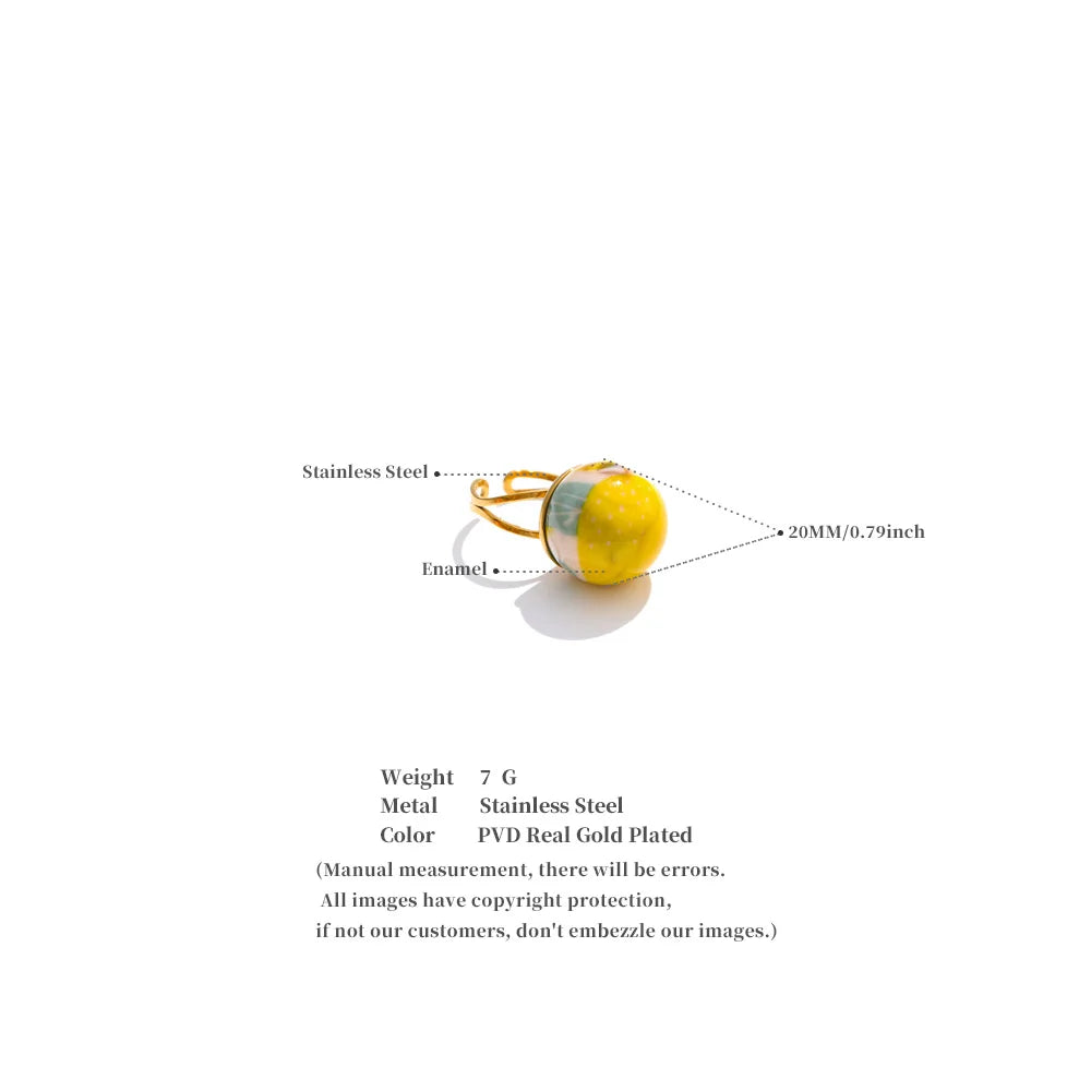 Fruity Charm Rings