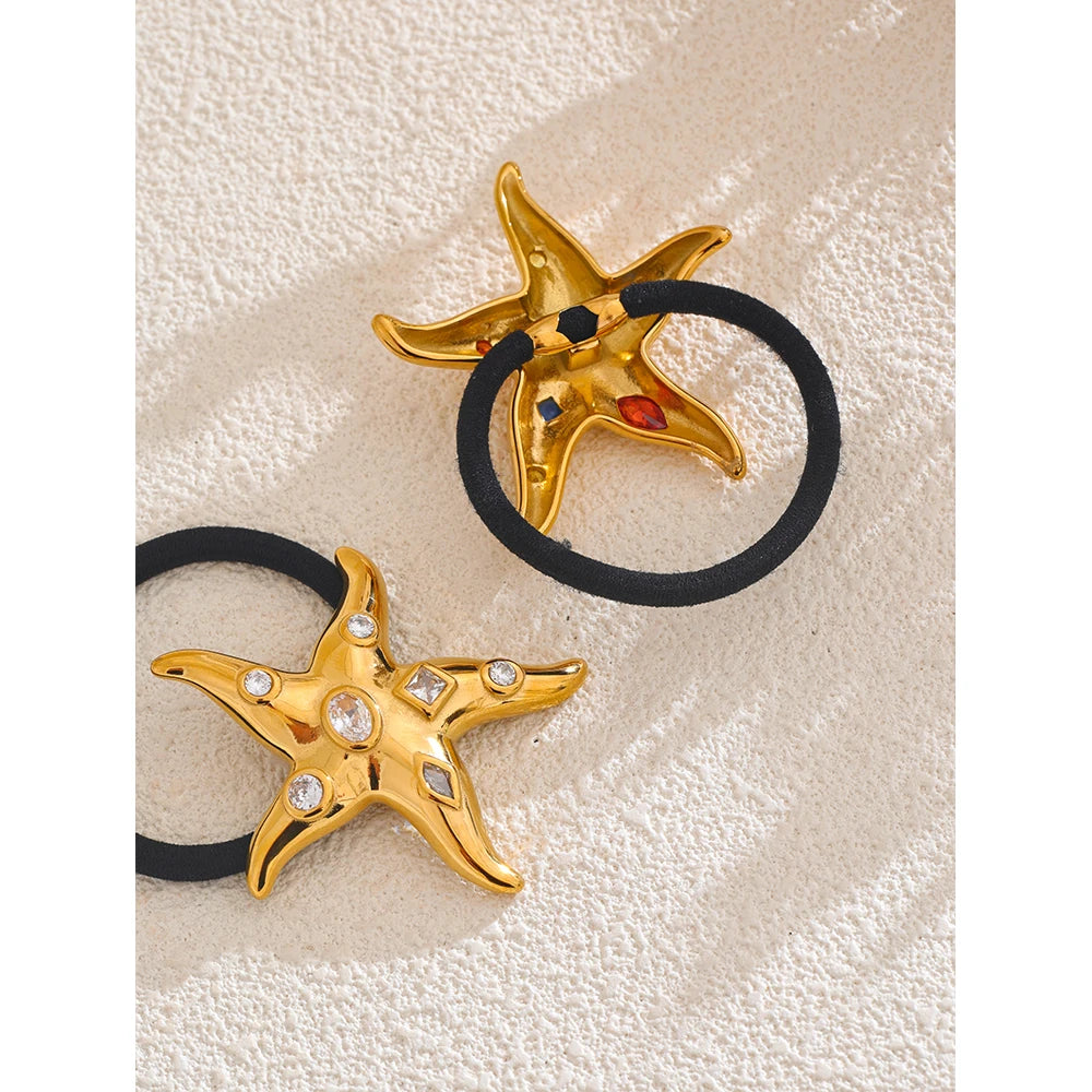 Gem Starfish Hair Tie