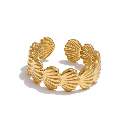 Golden Shell Ring