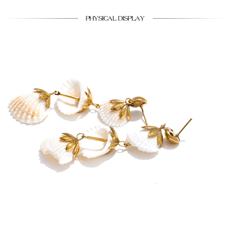Cascading Shell Earrings