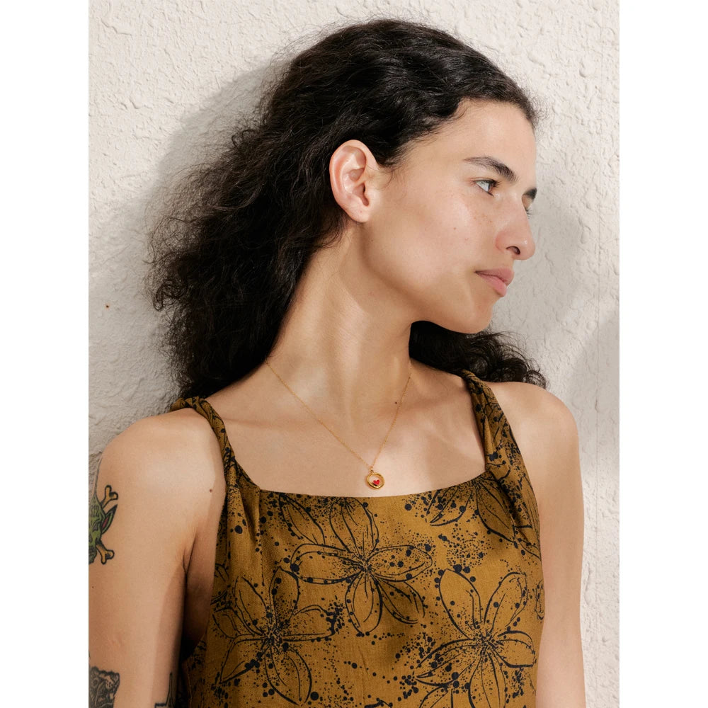 Mini Stone Pendant Necklace