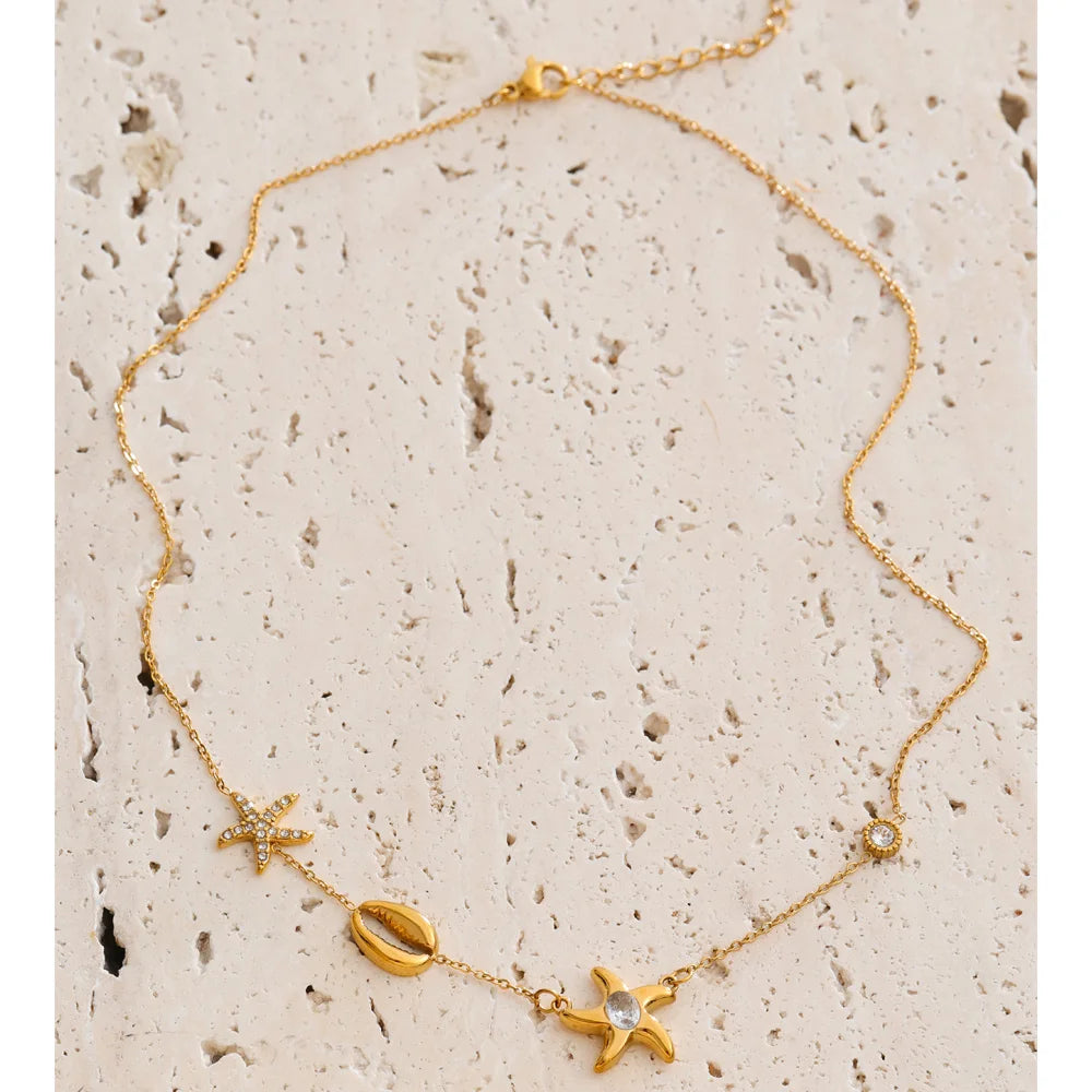 Summer Ocean Charms Necklace