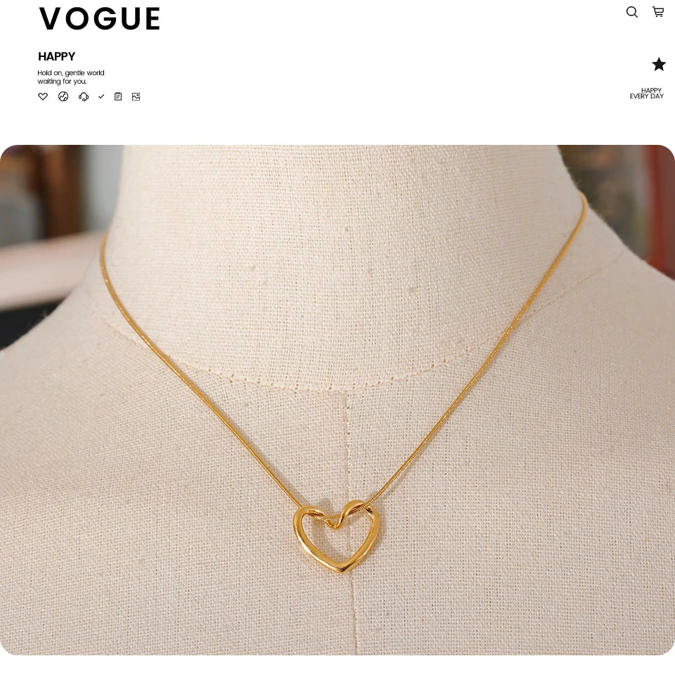 Sculpted Heart Necklace