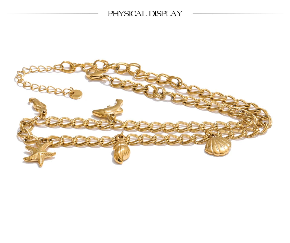 Celestial Charm Bracelet & Necklace Set