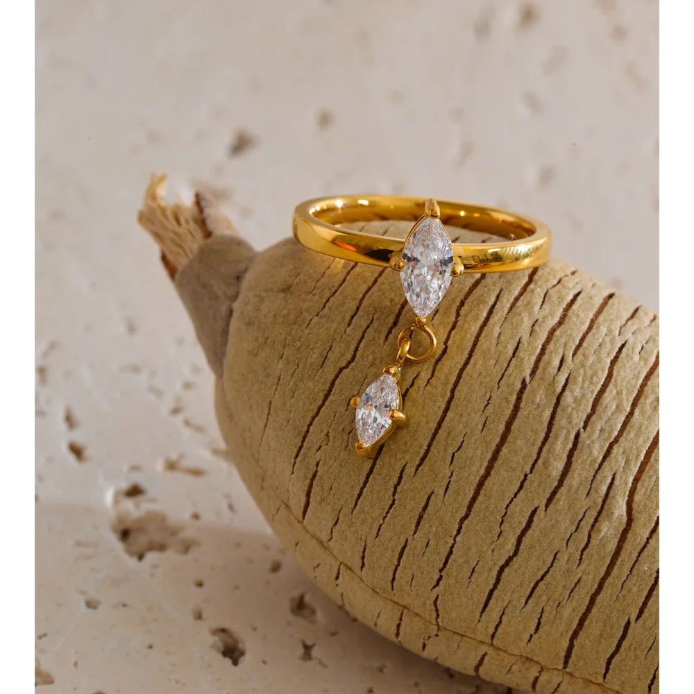 Shiny Drop Ring