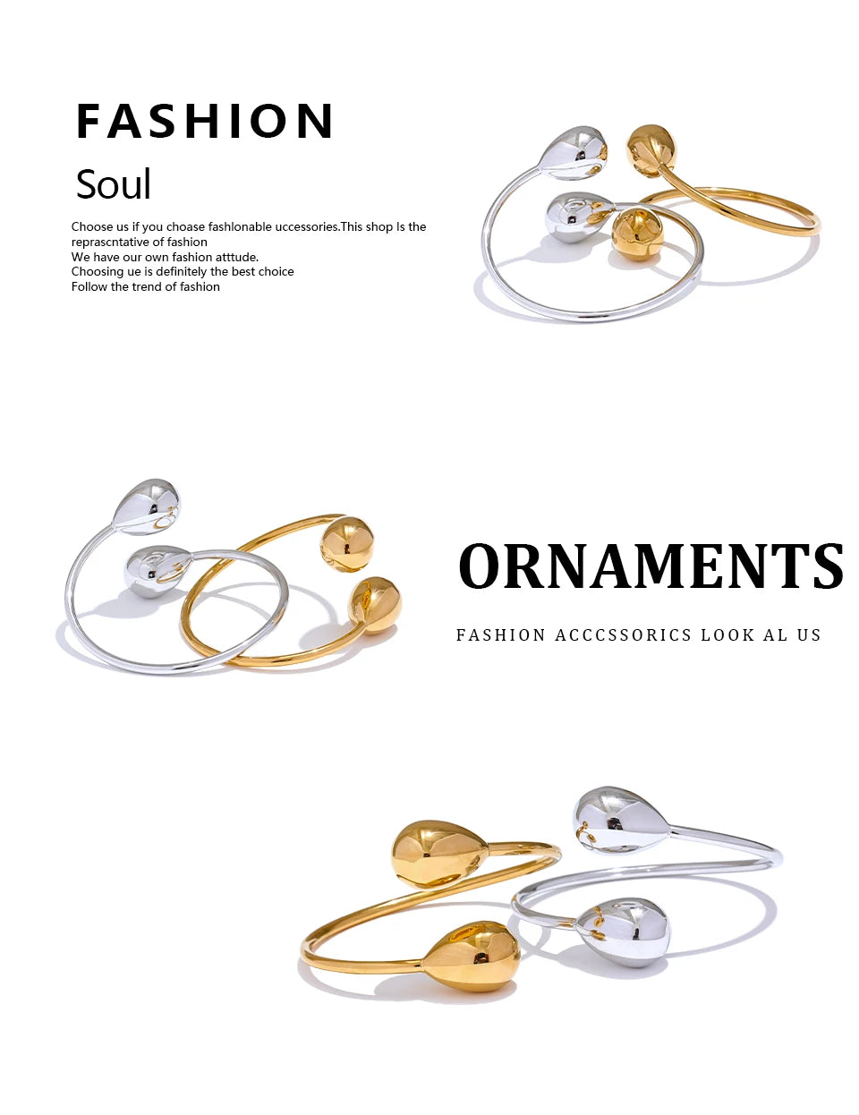 Minimalist Teardrop Cuff