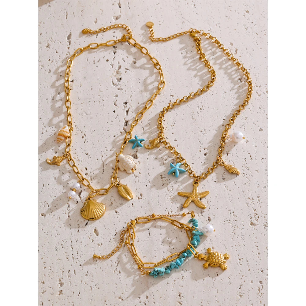 Ocean Treasure Charm Necklace