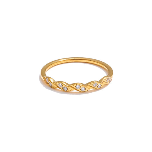 Braided Gold Band Ring
